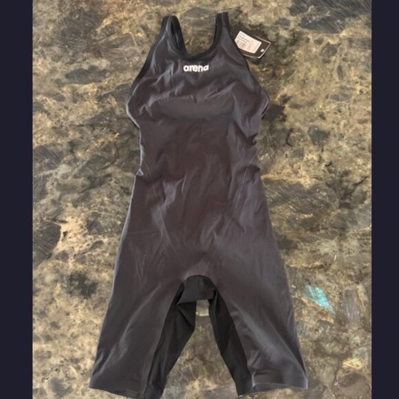 Arena Powerskin Carbon Flex VX Black & Grey Size US 30 - Picture 3 of 5